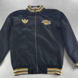 Mitchell & Ness NBA Los Angeles Lakers Black Full-Zip Jacket Size Large